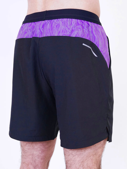 Aura Shorts - Black / Purple