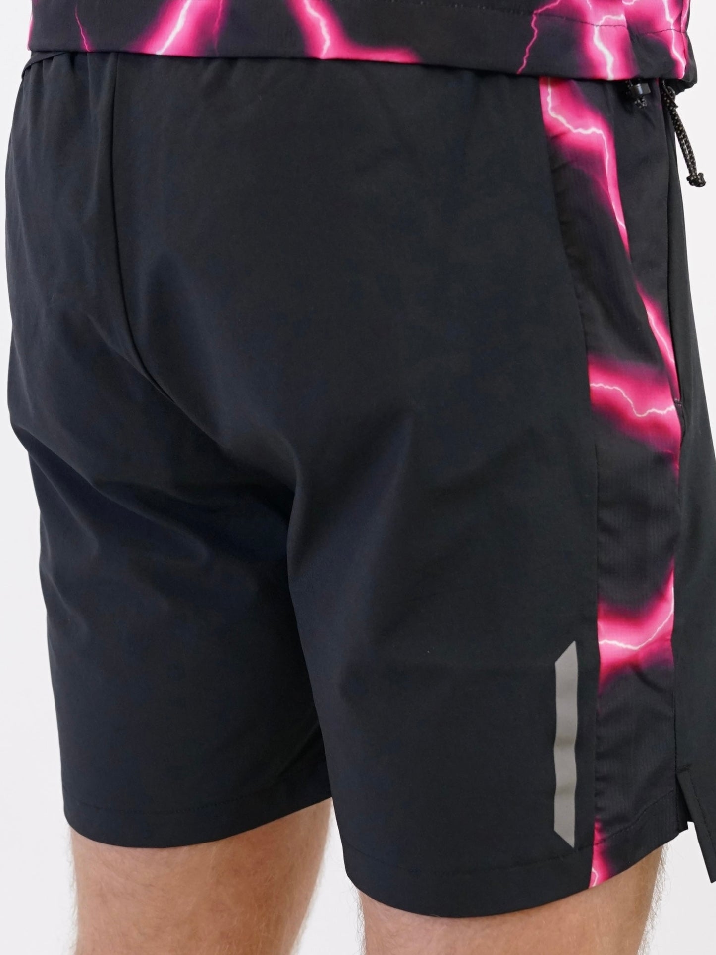 Lightning Shorts - Black / Pink