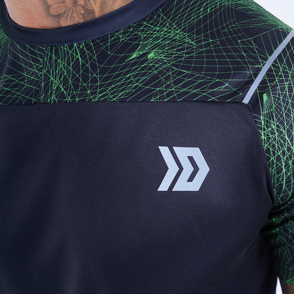 DASH Hyperweb Tee - Black / Neon