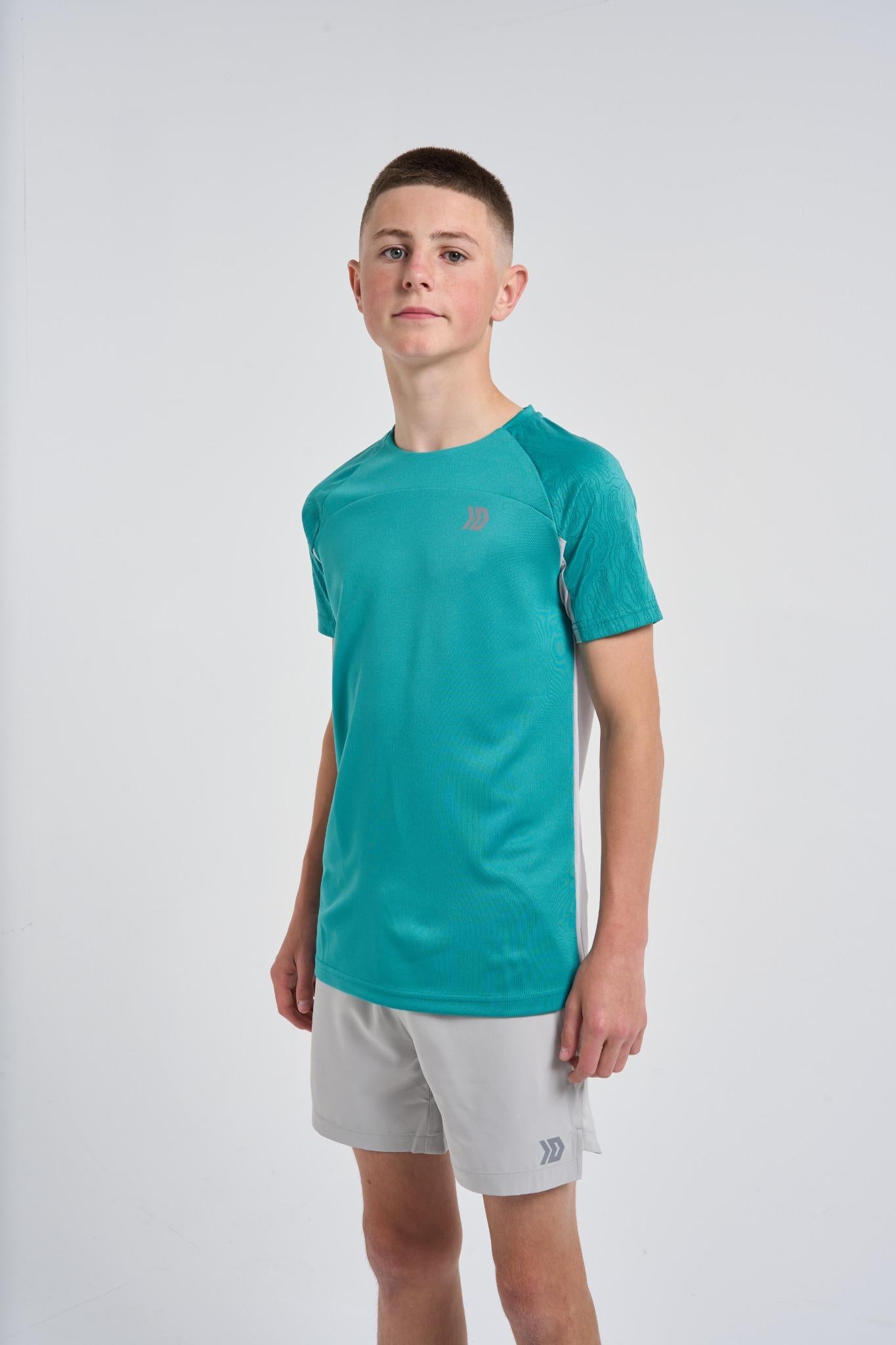Juniors Vorley Shorts - Grey/Mint
