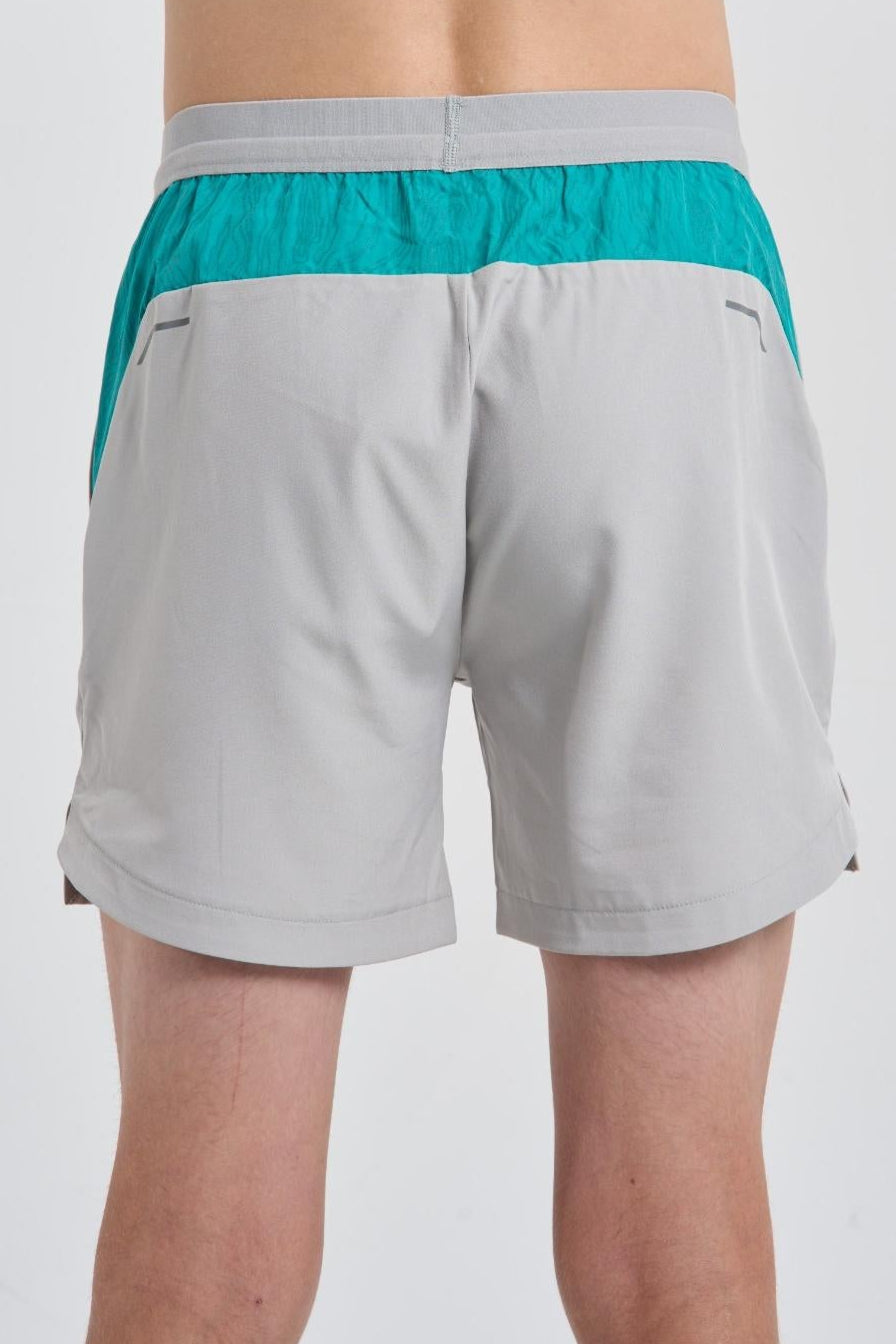 Juniors Vorley Shorts - Grey/Mint