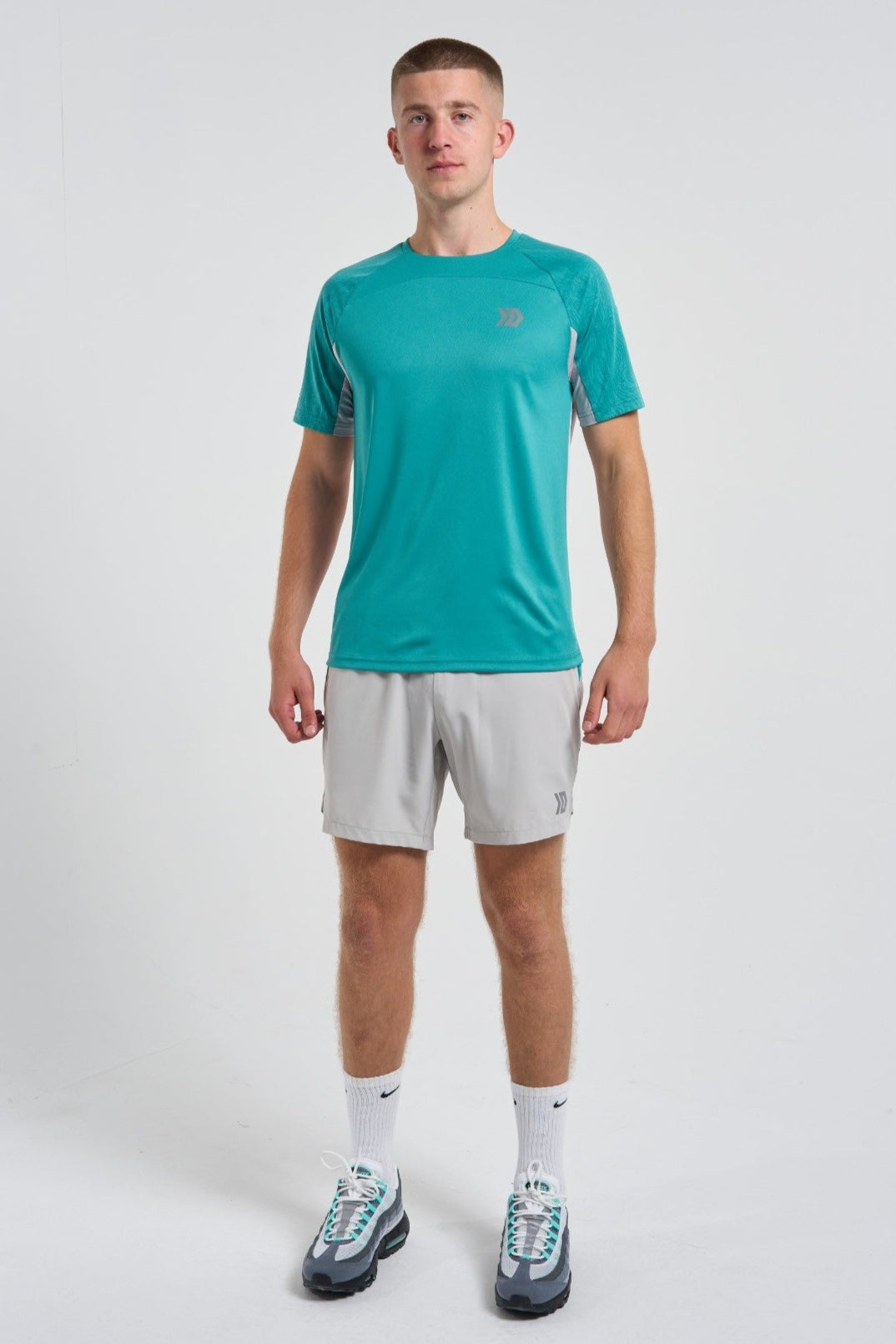 Vorley T-shirt - Grey/Mint