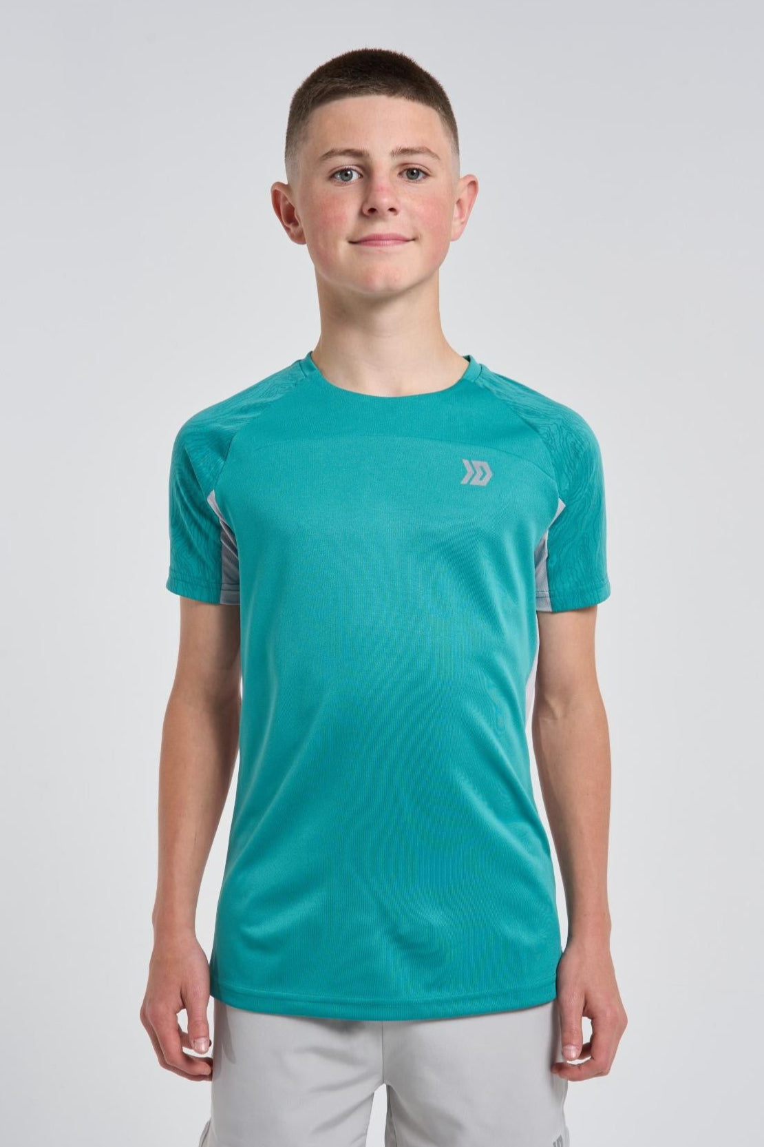 Juniors Vorley T-shirt - Grey/Mint
