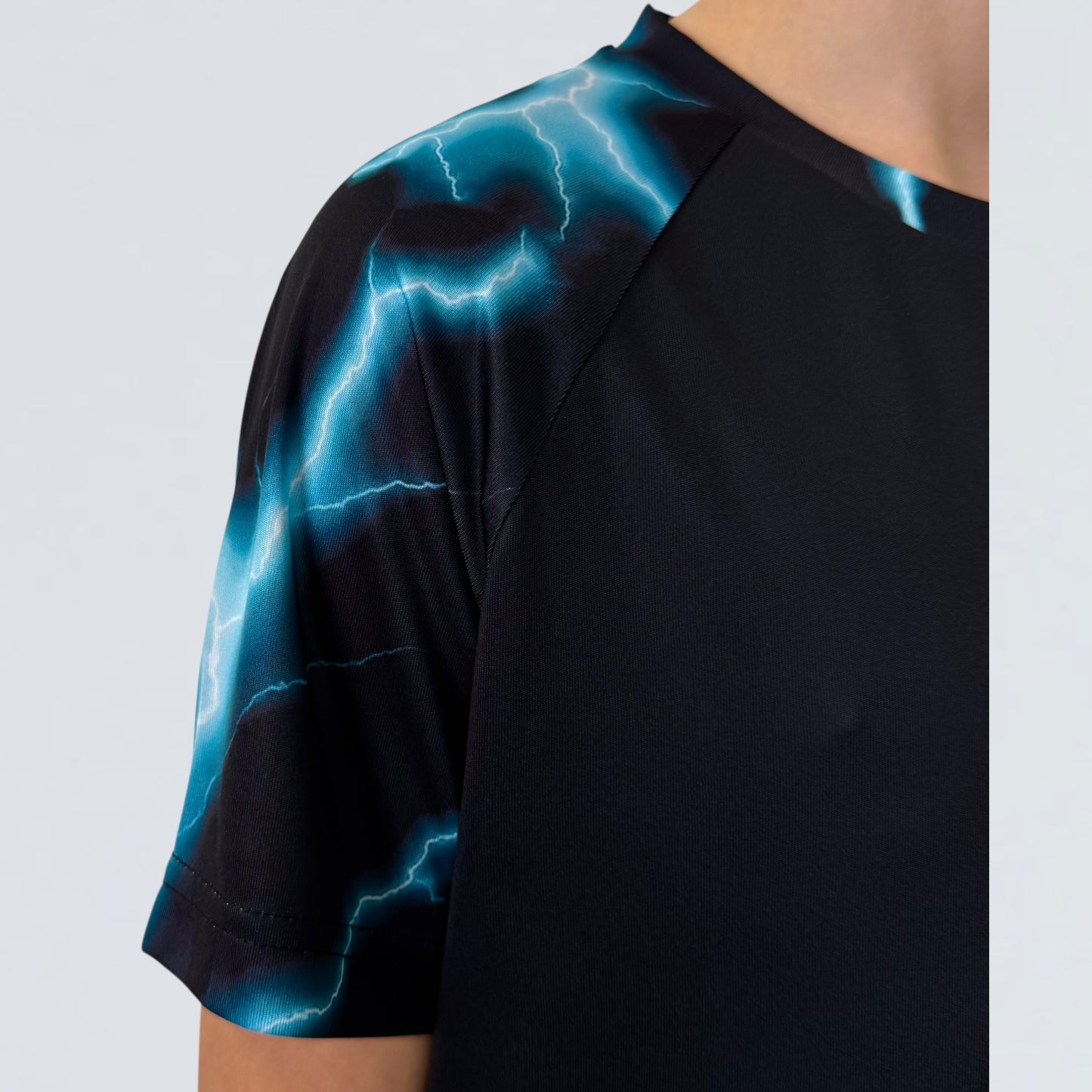 Juniors Lightning T-shirt - Black / Blue