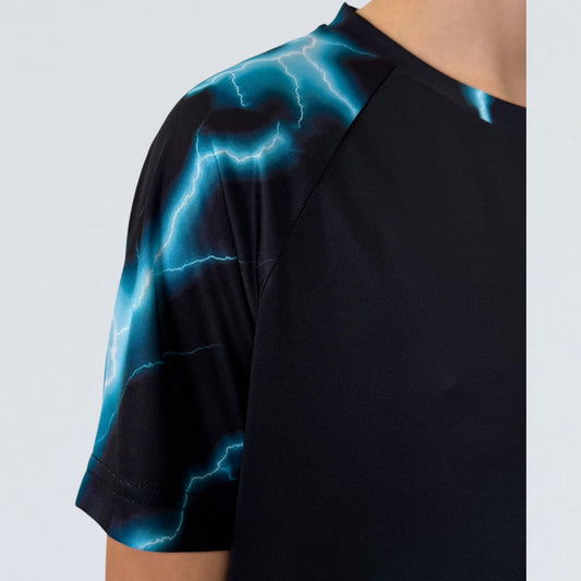 Juniors Lightning T-shirt - Black / Blue