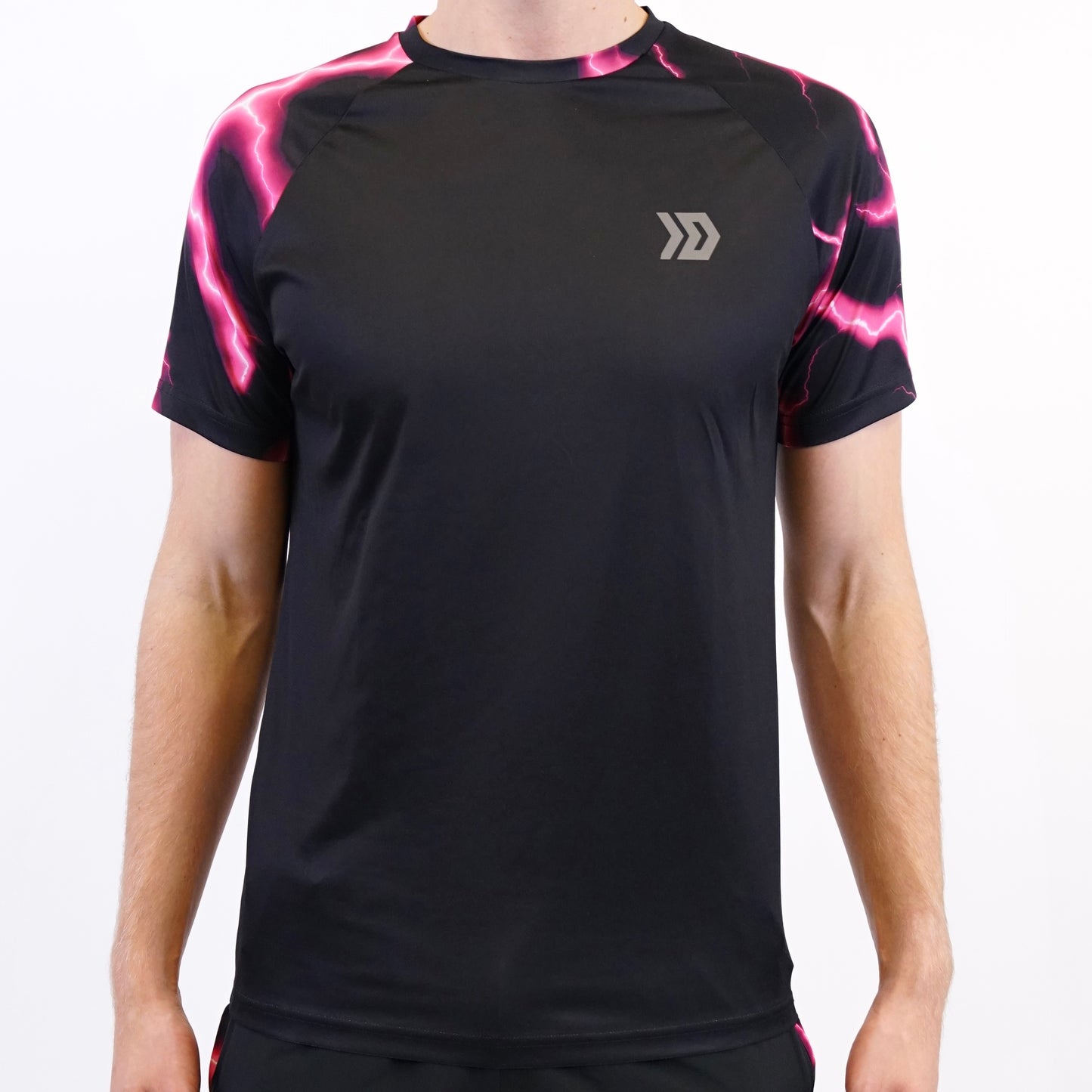 Lightning T-shirt - Black / Pink