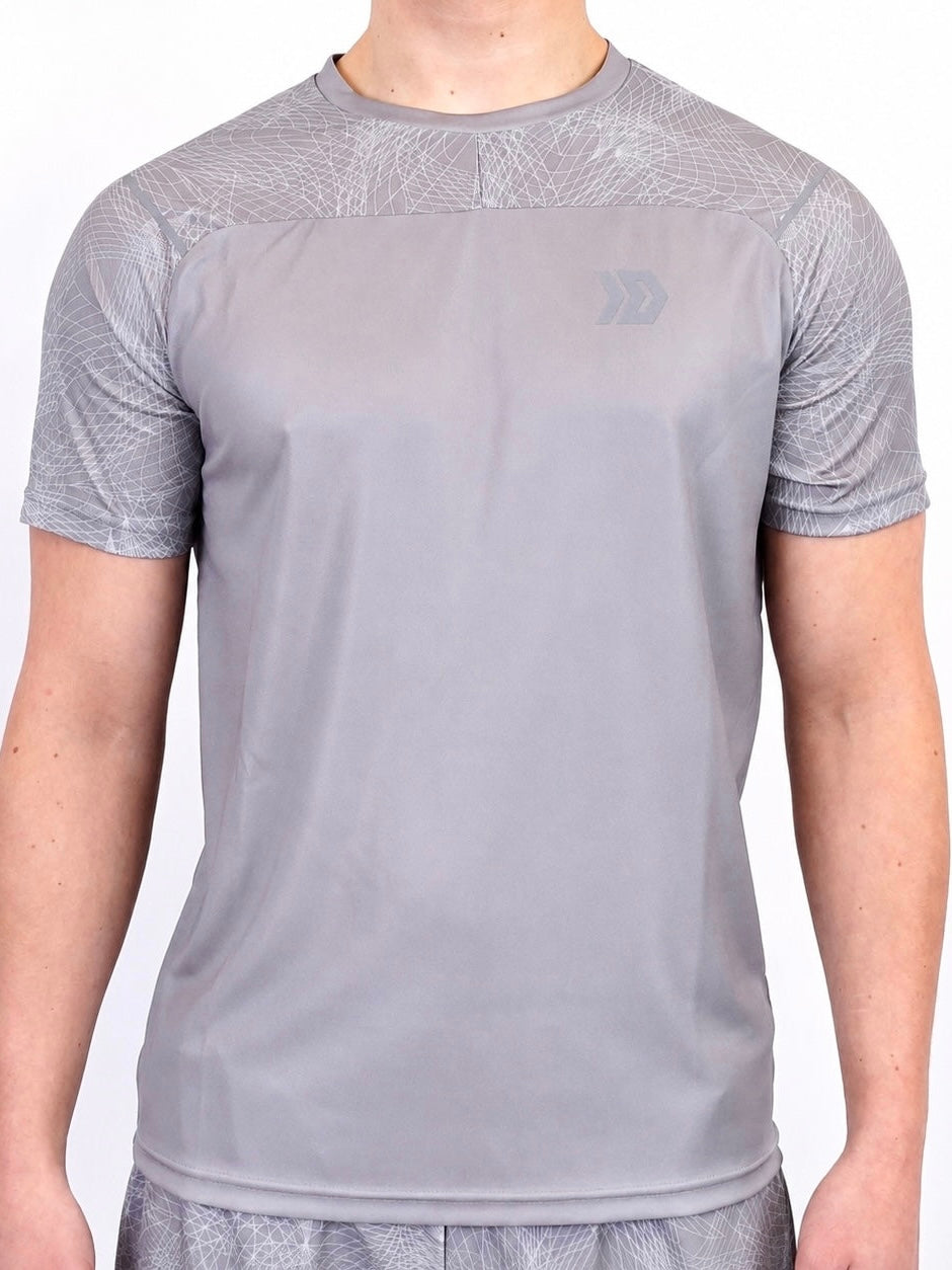 Hyperweb Tee & Shorts Set - Grey