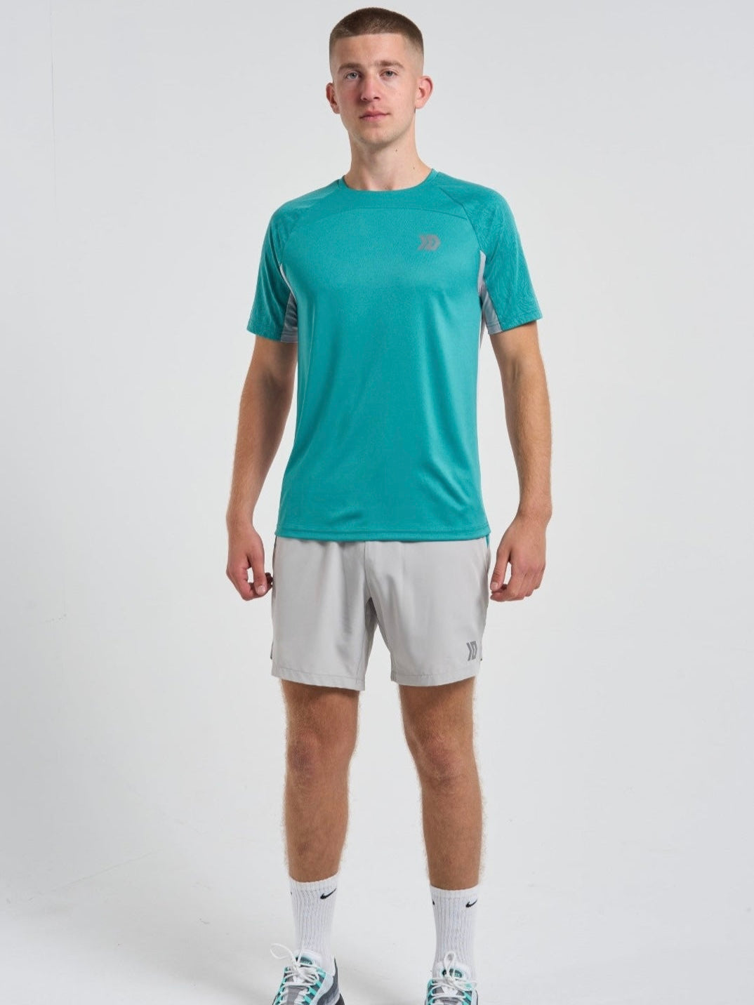 Vorley T-shirt - Grey/Mint