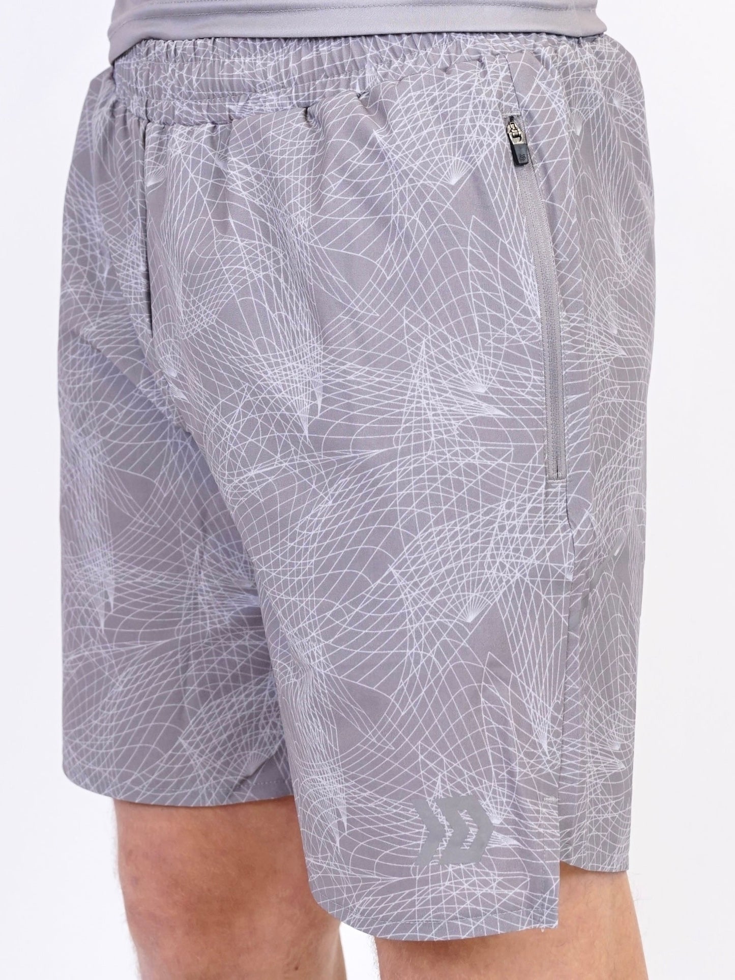 Hyperweb Tee & Shorts Set - Grey