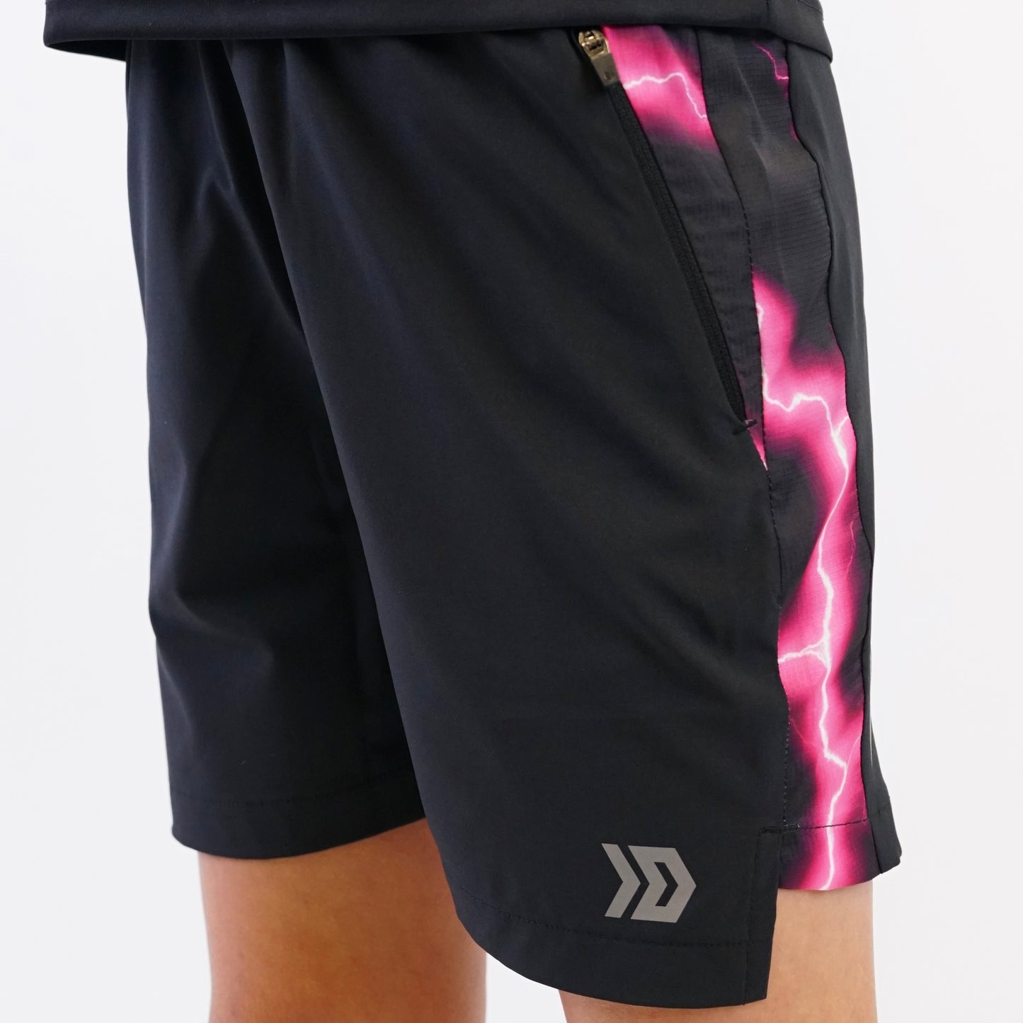 Juniors Lightning Shorts - Black / Pink