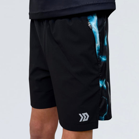 Juniors Lightning Shorts - Black / Blue