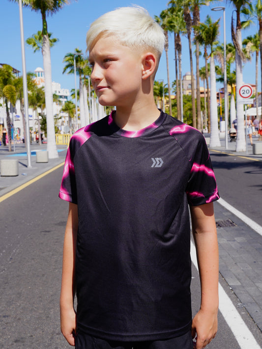 Juniors Lightning T-shirt - Black / Pink
