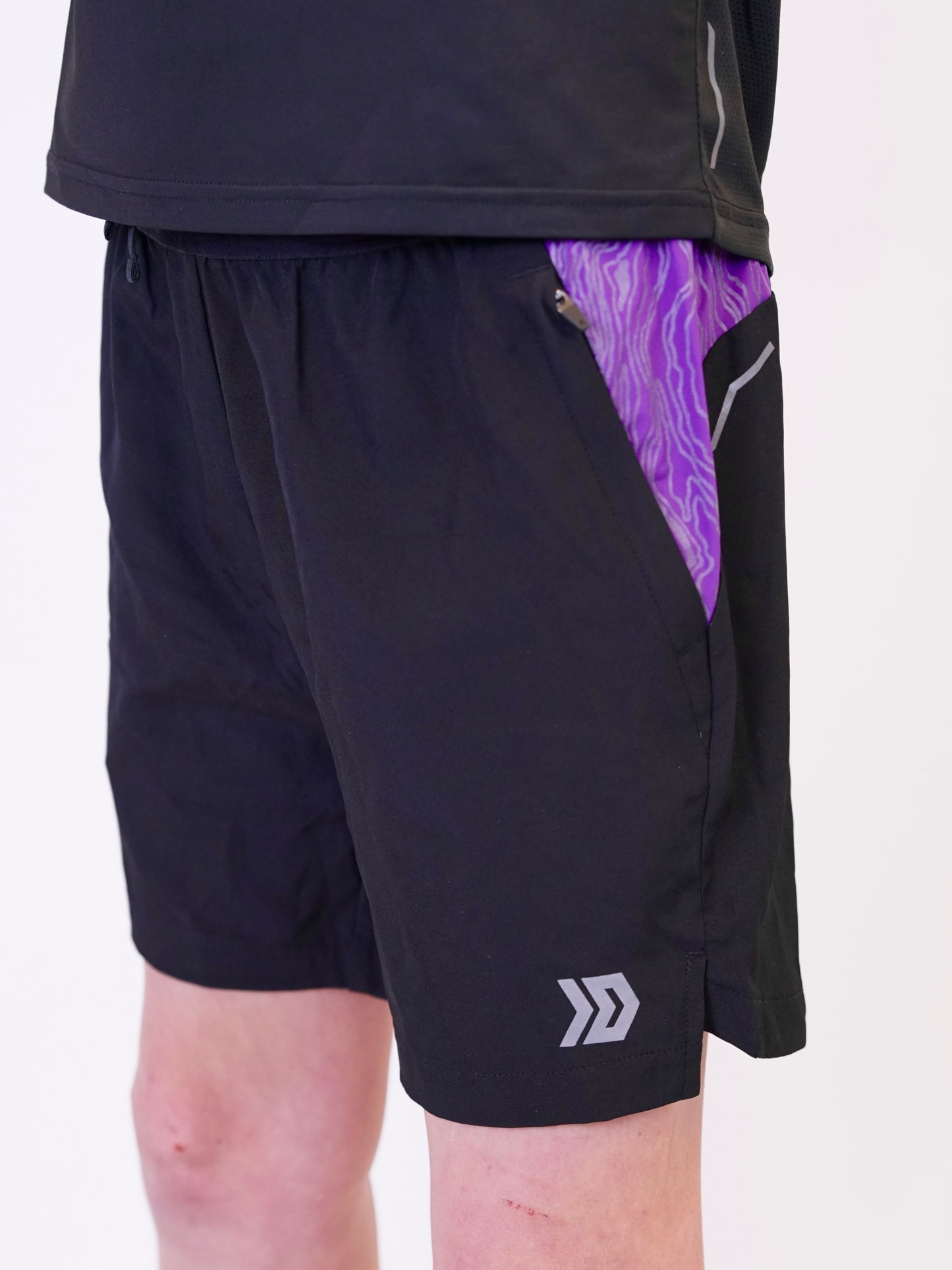 Juniors Aura Shorts - Black / Purple
