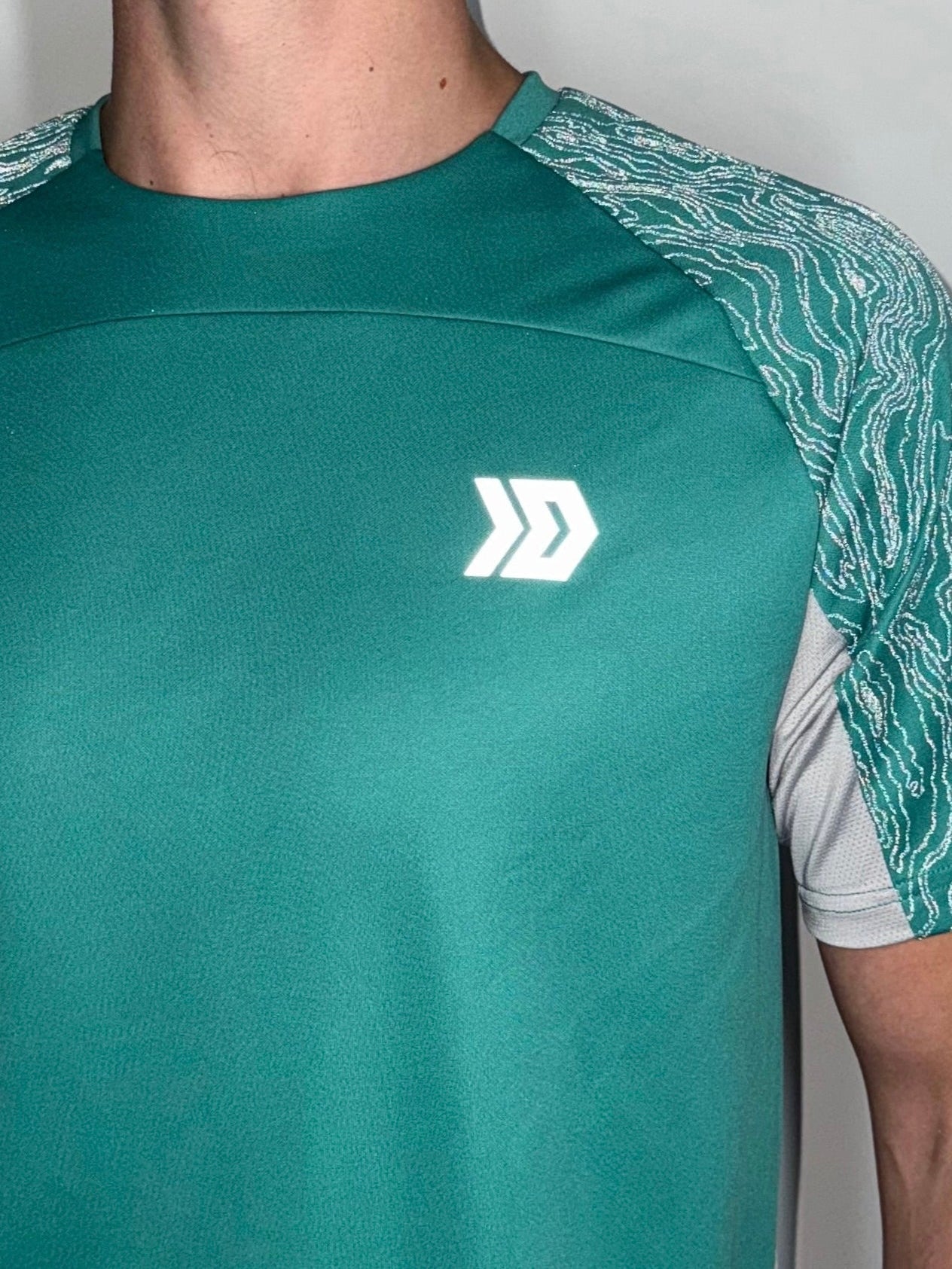 Vorley T-shirt - Grey/Mint