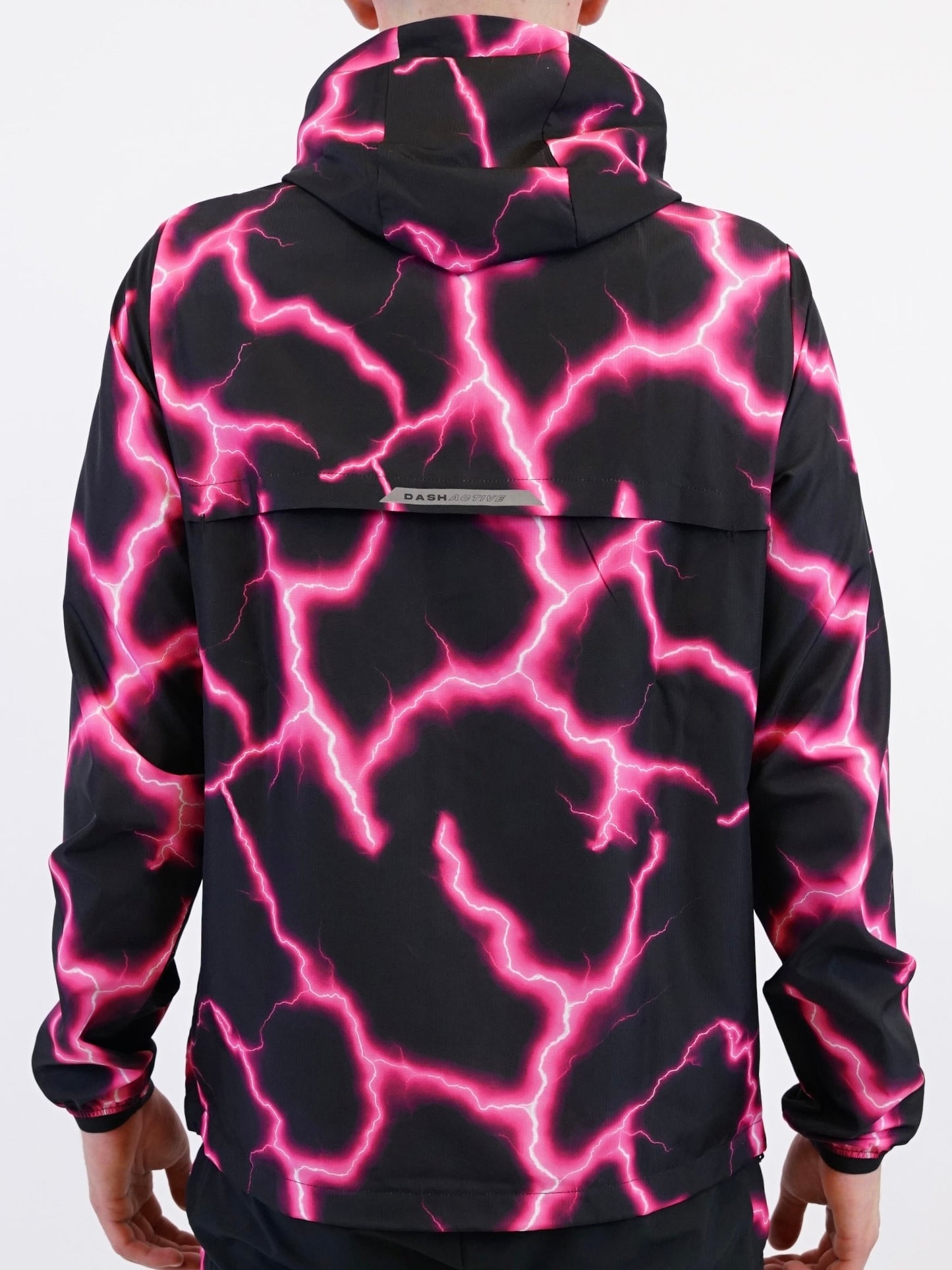 Lightning Jacket & Short Set - Black / Pink