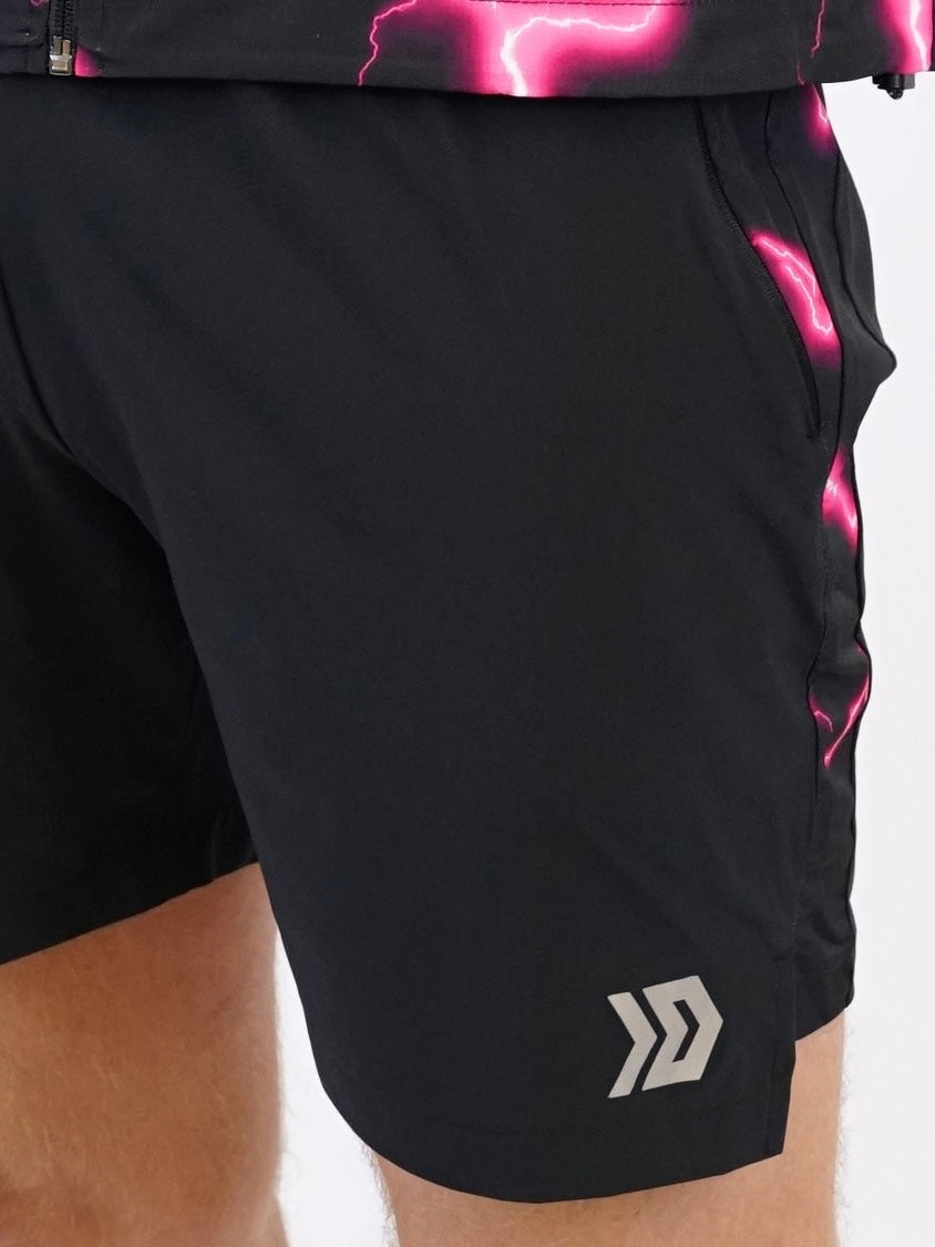 Lightning Shorts - Black / Pink