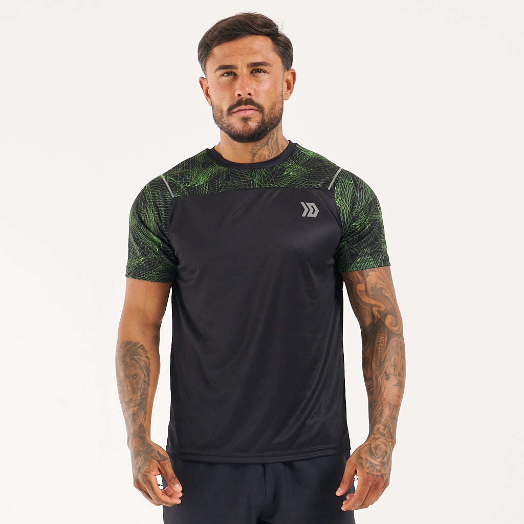 DASH Hyperweb Tee - Black / Neon