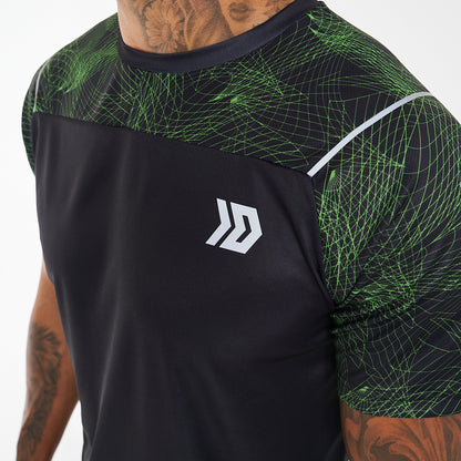 DASH Hyperweb Tee - Black / Neon