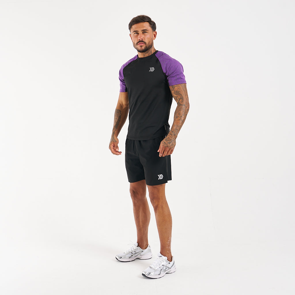 Aura T-shirt - Black / Purple