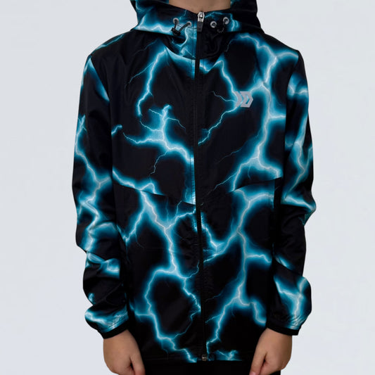 Juniors Lightning Jacket - Black / Blue