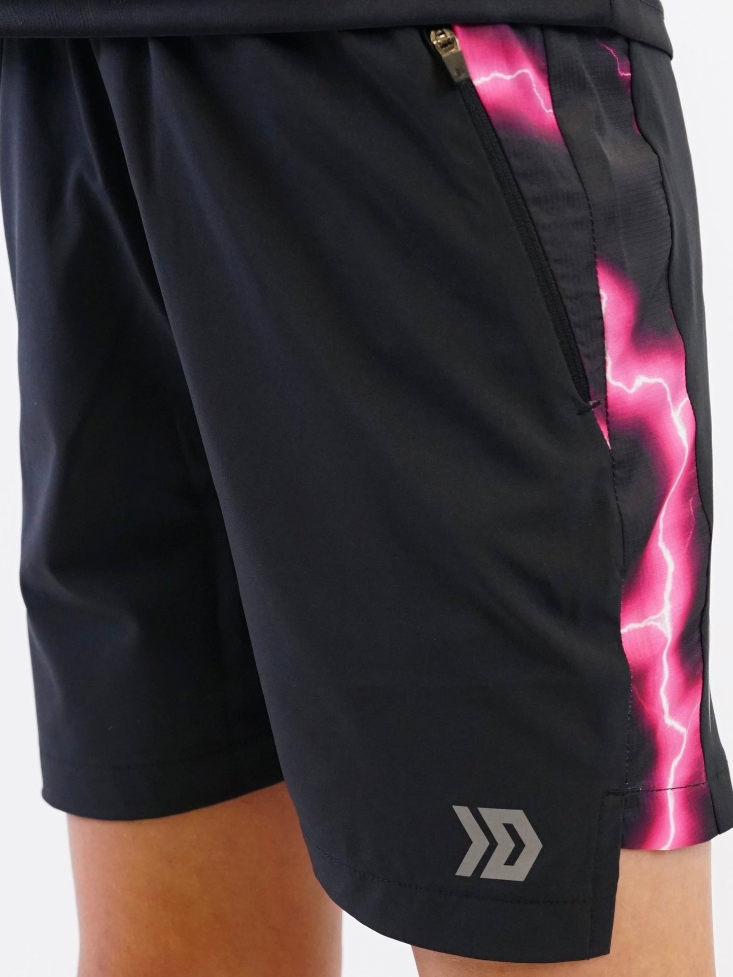 Juniors Lightning Shorts - Black / Pink