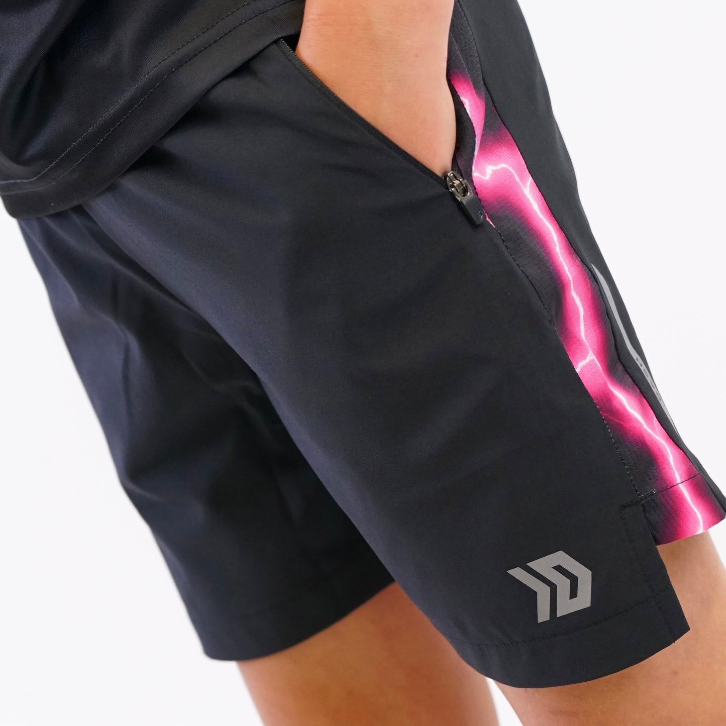 Juniors Lightning Shorts - Black / Pink