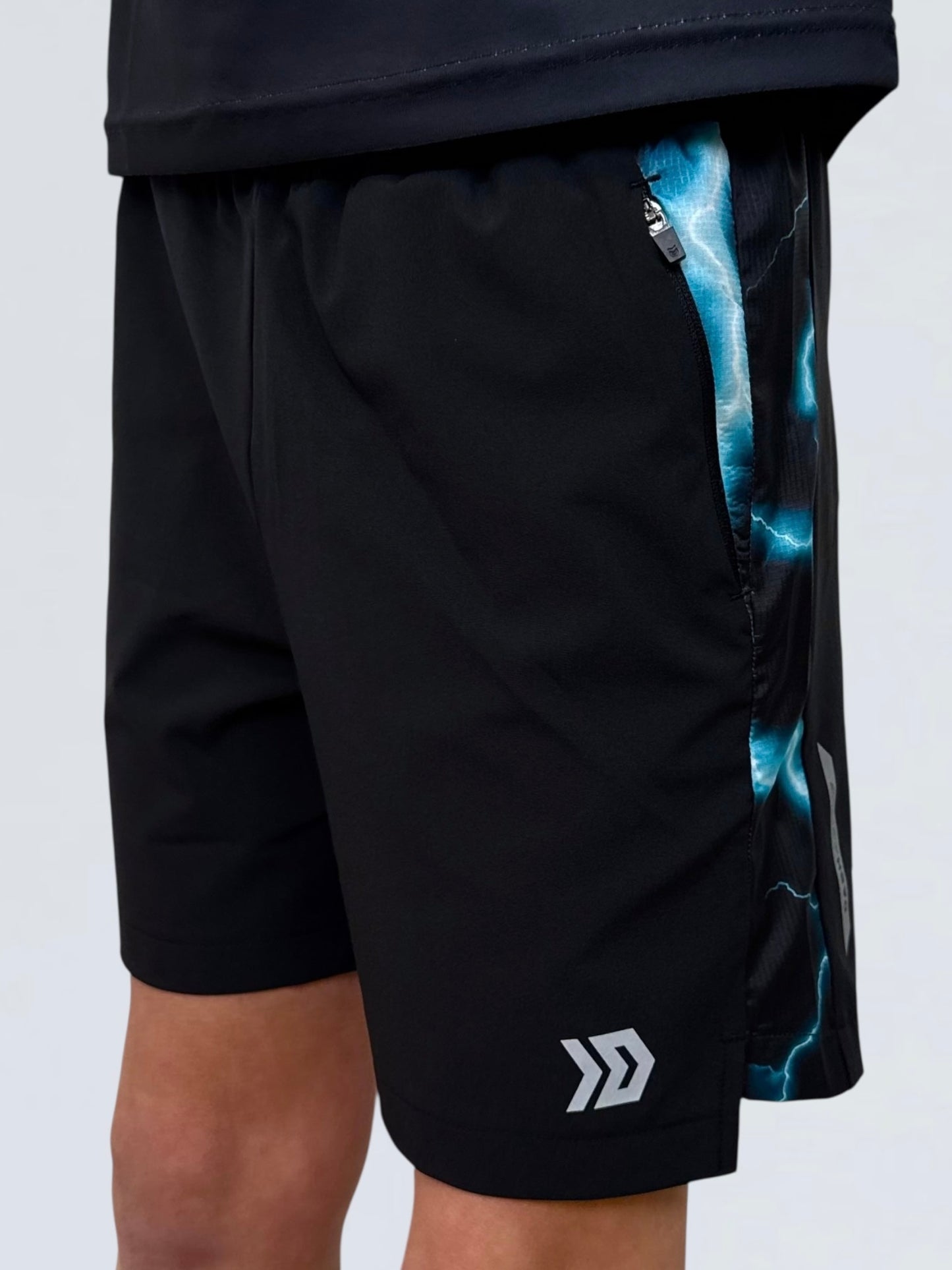 Juniors Lightning Shorts - Black / Blue