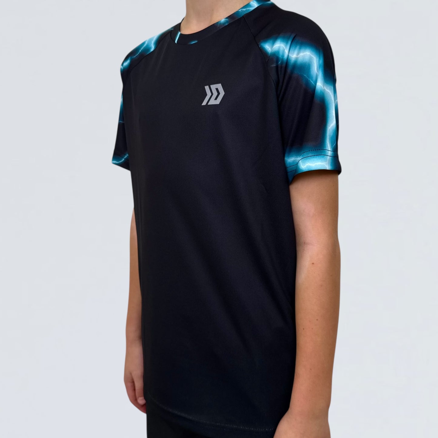 Juniors Lightning T-shirt - Black / Blue