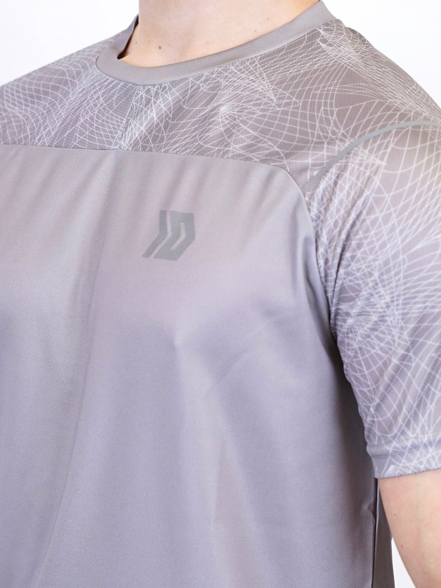 Hyperweb Tee & Shorts Set - Grey