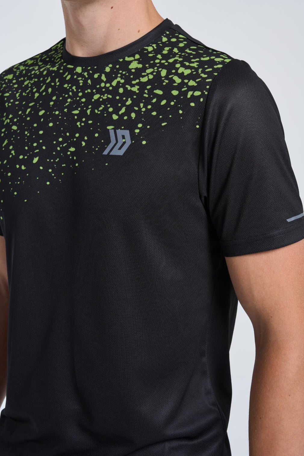 Splatter T-shirt - Black/Neon