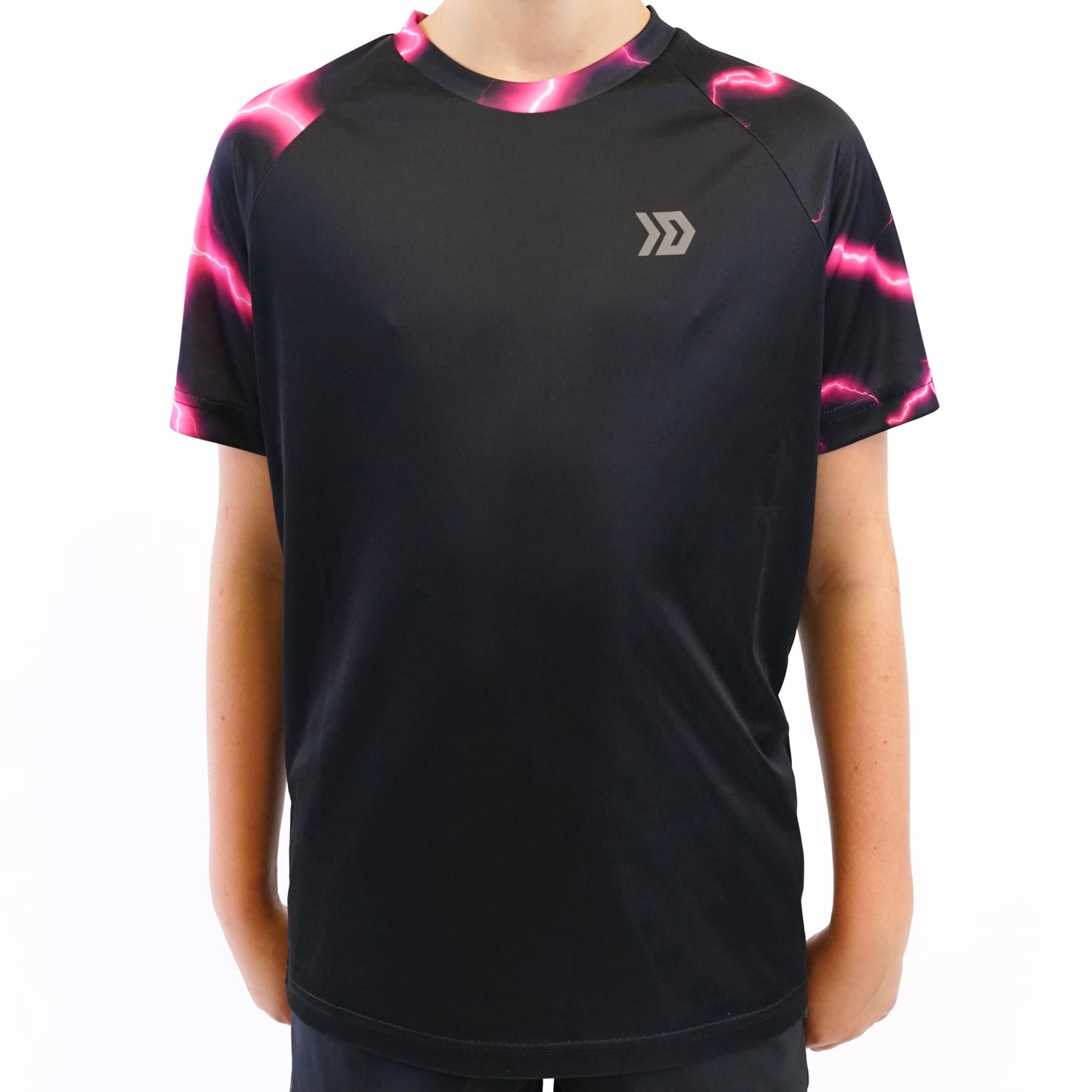 Juniors Lightning T-shirt - Black / Pink