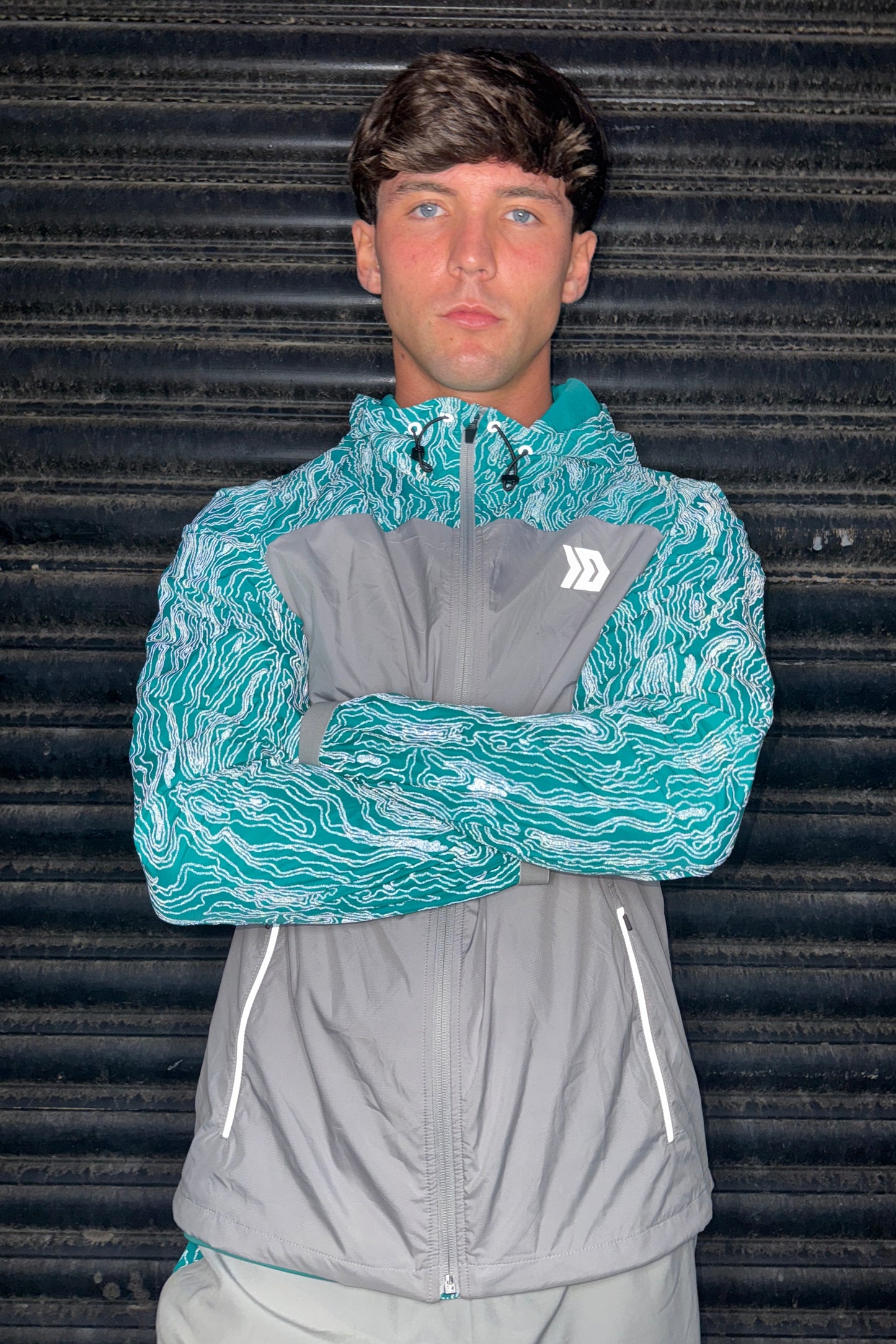 Vorley Jacket - Grey/Mint