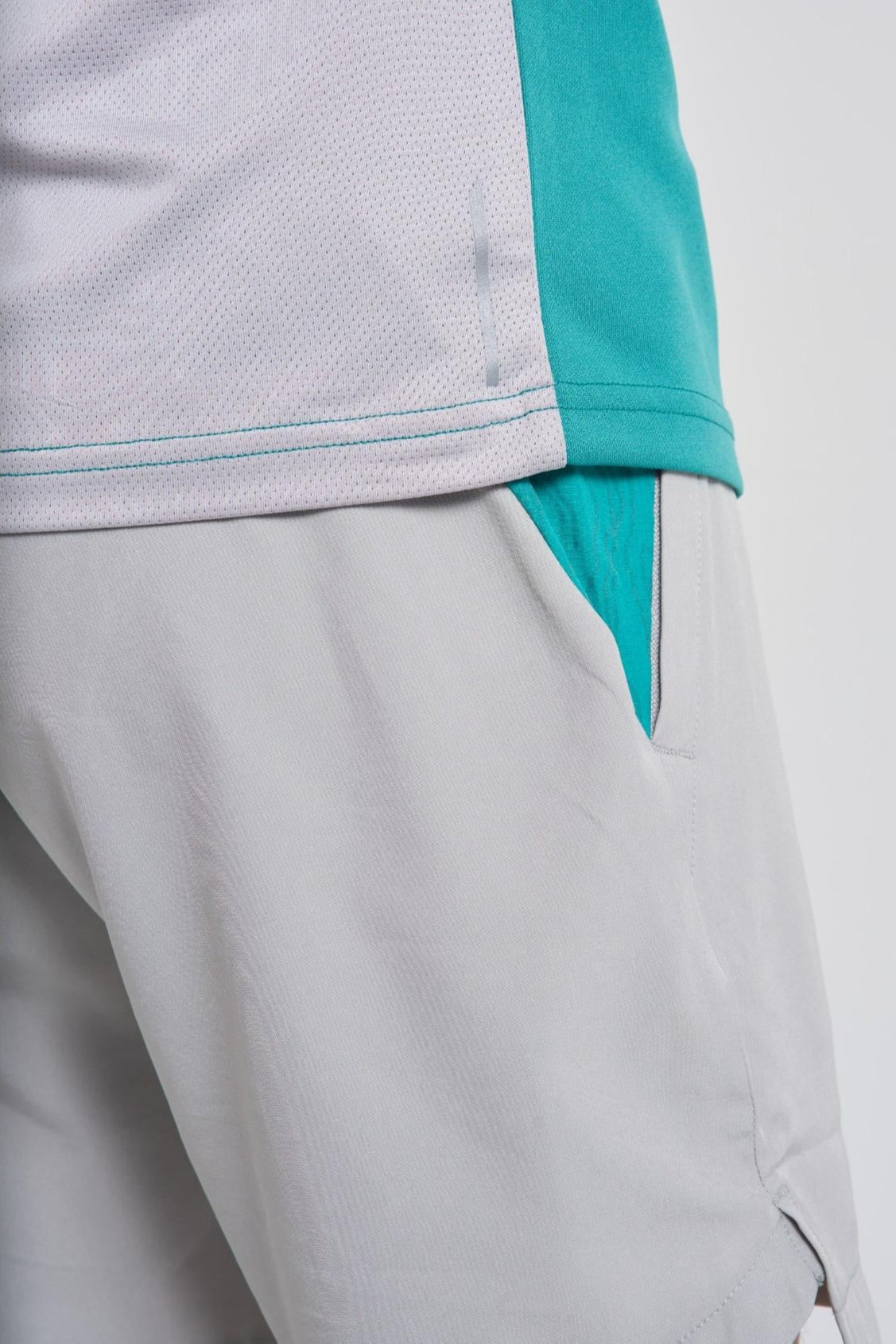 Juniors Vorley Shorts - Grey/Mint