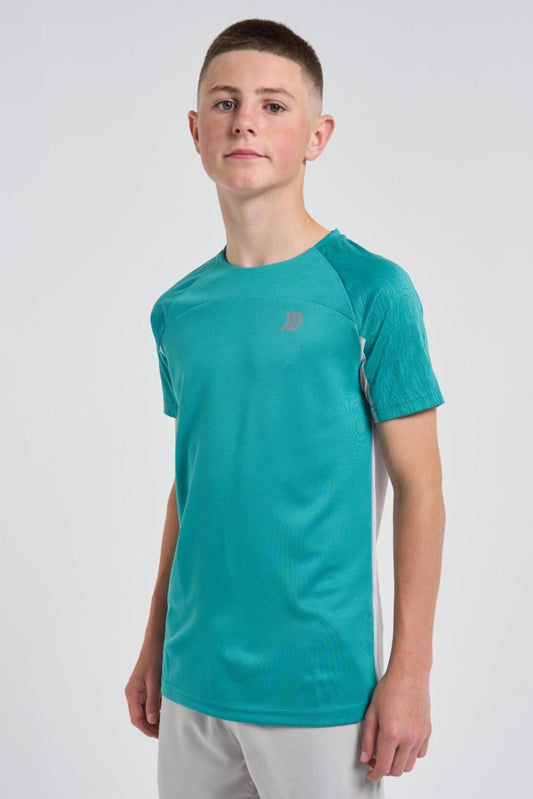 Juniors Vorley T-shirt - Grey/Mint