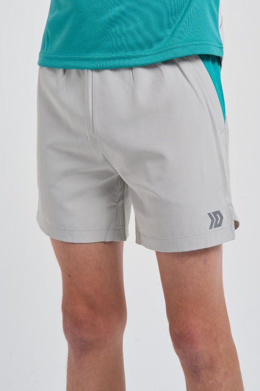 Juniors Vorley Shorts - Grey/Mint