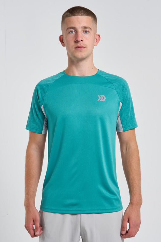 Vorley T-shirt - Grey/Mint