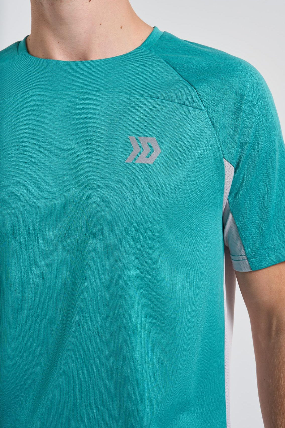 Vorley T-shirt - Grey/Mint