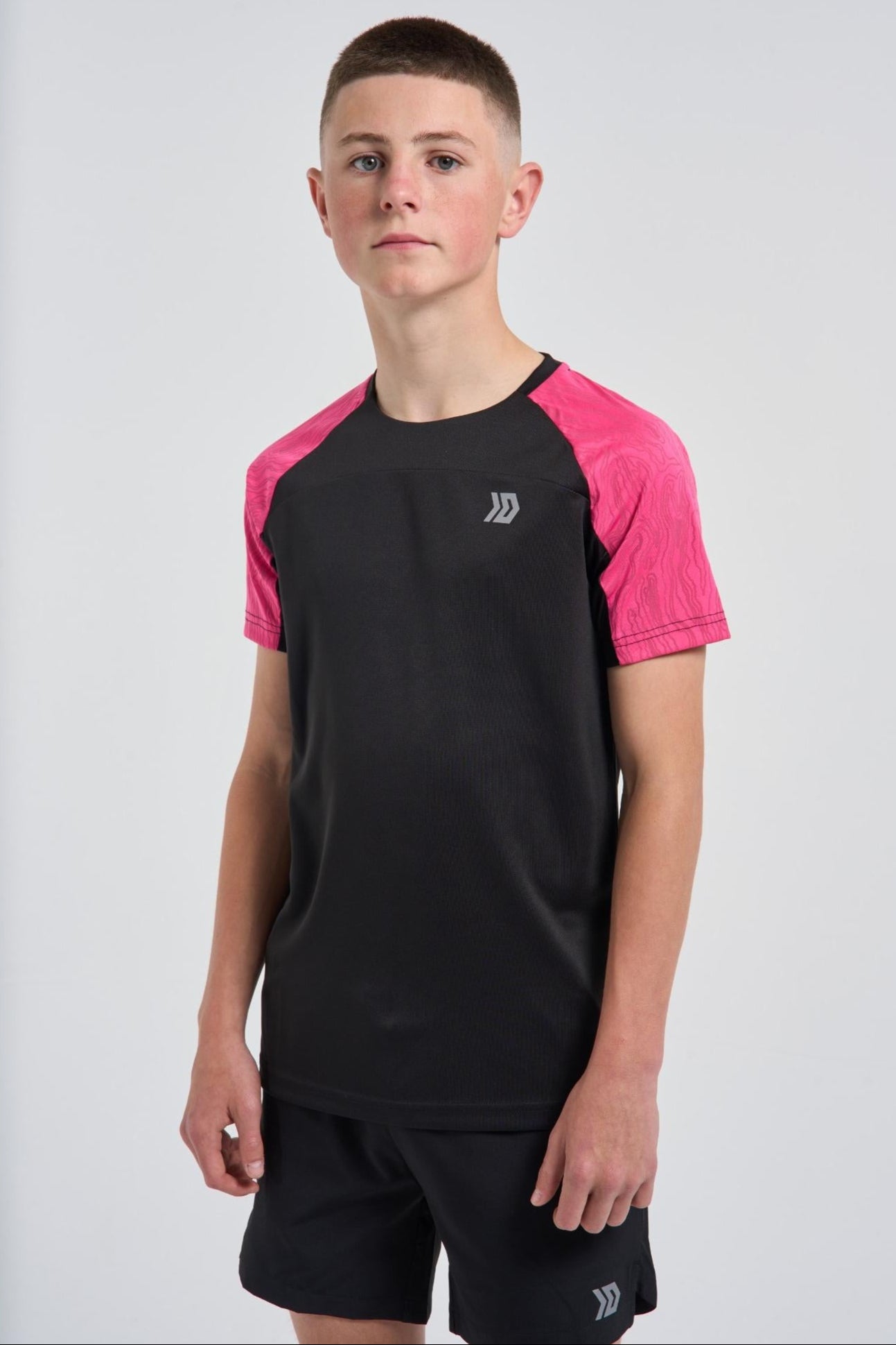 Juniors Vorley T-shirt - Black/Pink