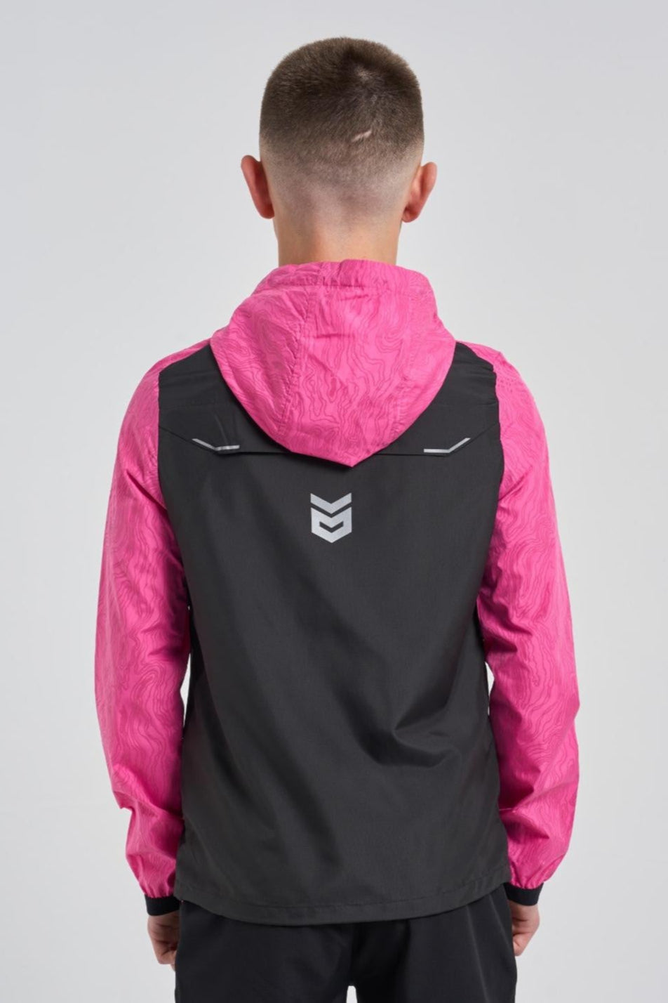 Juniors Vorley Jacket - Black/Pink