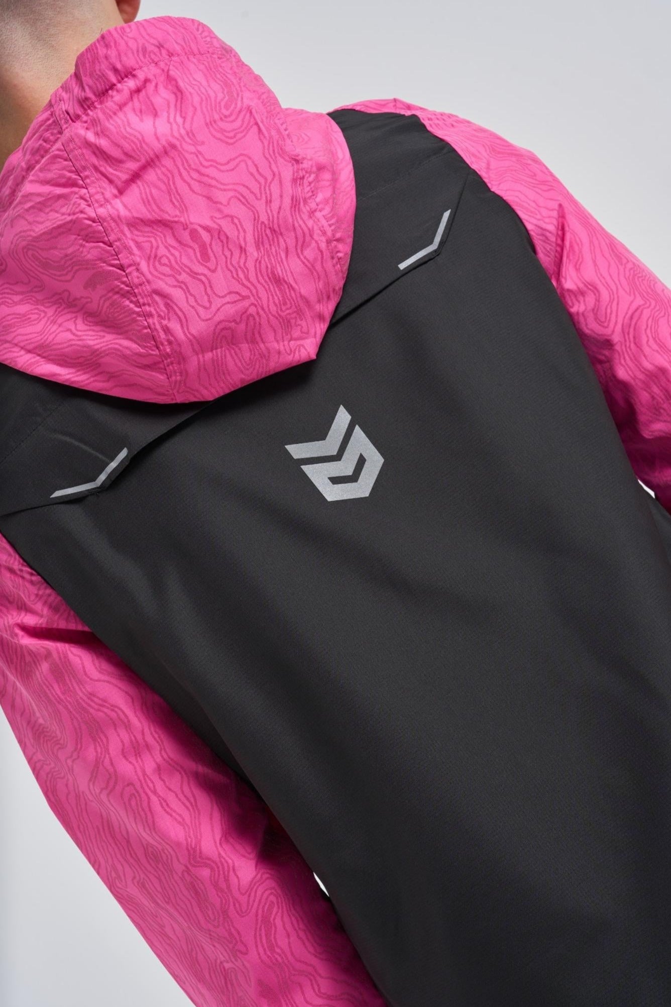 Juniors Vorley Jacket - Black/Pink